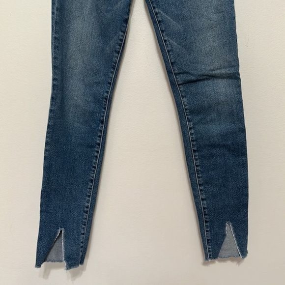 Frame Le High Skinny Split Hem Beckett Jeans Size 24 - Picture 4 of 11